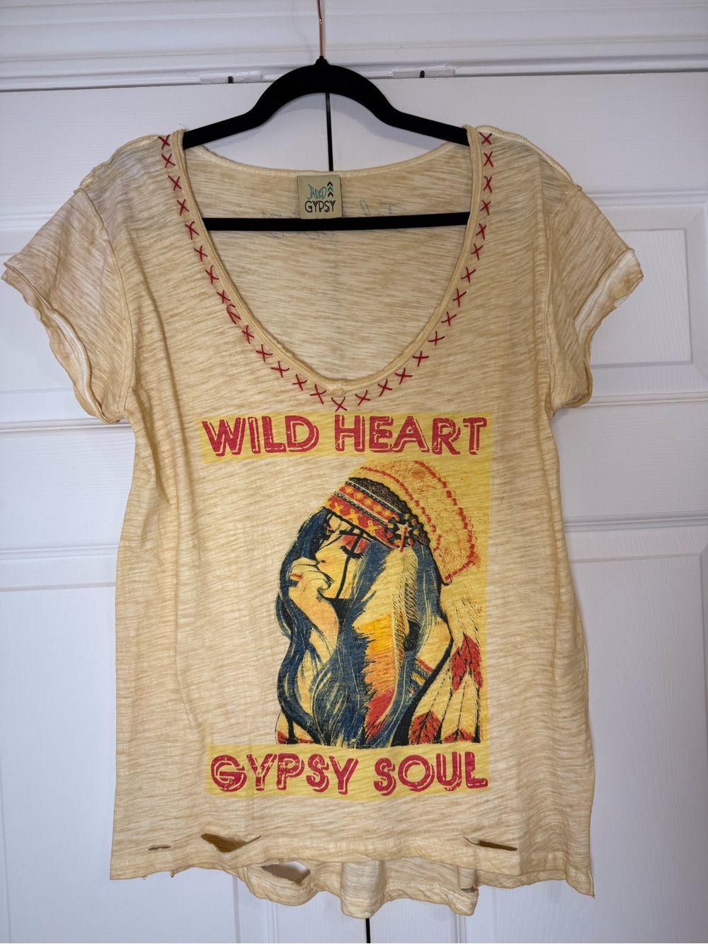 Jaded Gypsy "Wild Heart Gypsy Soul" Tattered Tee